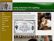 Tablet Screenshot of earlyamericantin.com